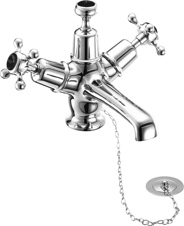 Claremont basin mixer with plug and chain waste